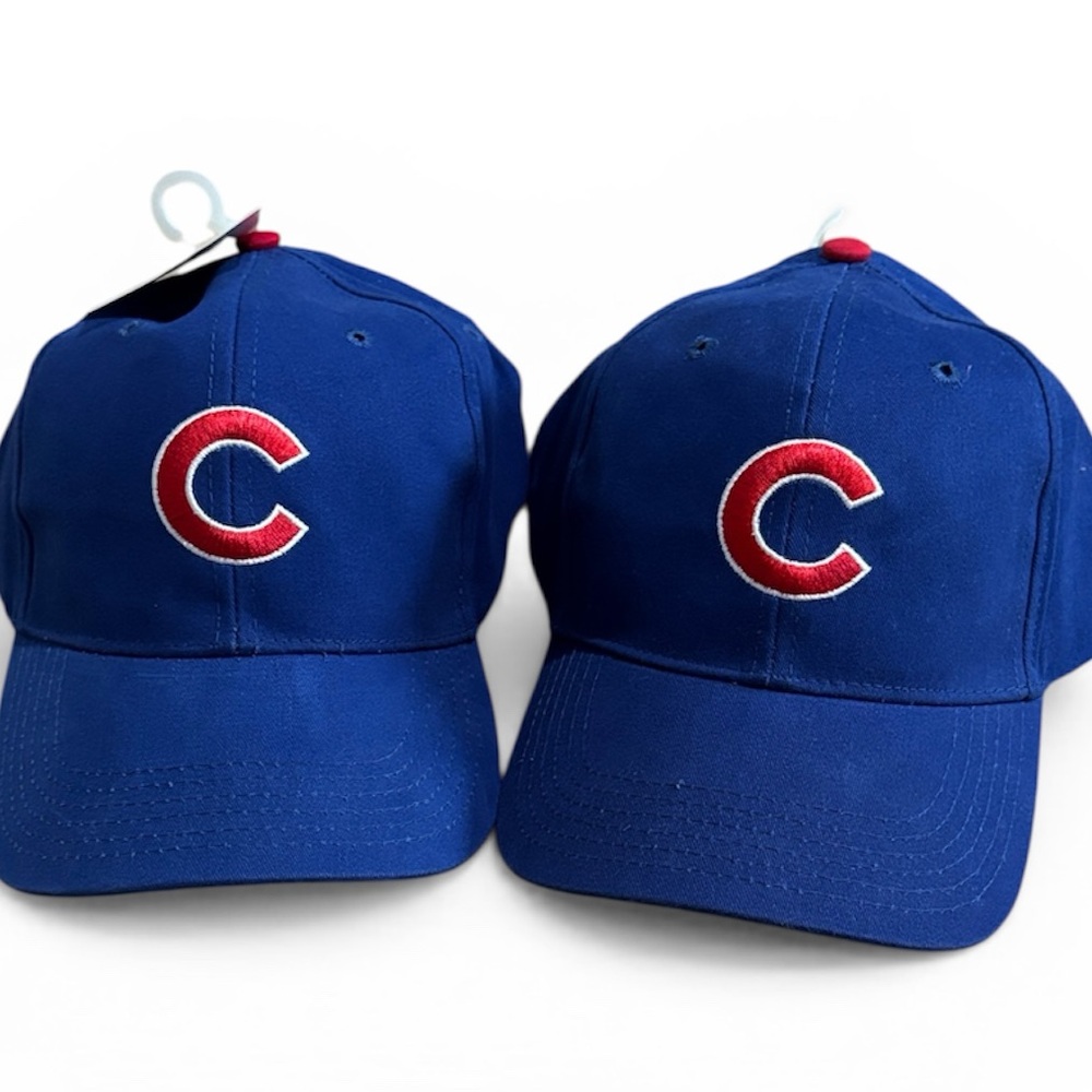Fan Favorite vintage 90s Chicago Cubs Blue Baseball Cap with Red 'C' Logo